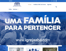 Tablet Screenshot of igrejaaba.com